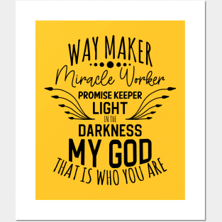 way maker Posters and Art